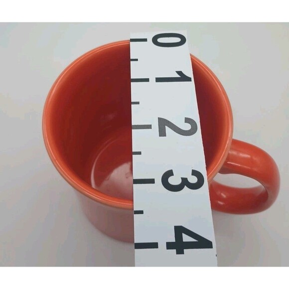 B07- HLC Fiestaware Orange Large Handle Coffee Mug Cup 10oz Fiesta - Picture 5 of 6